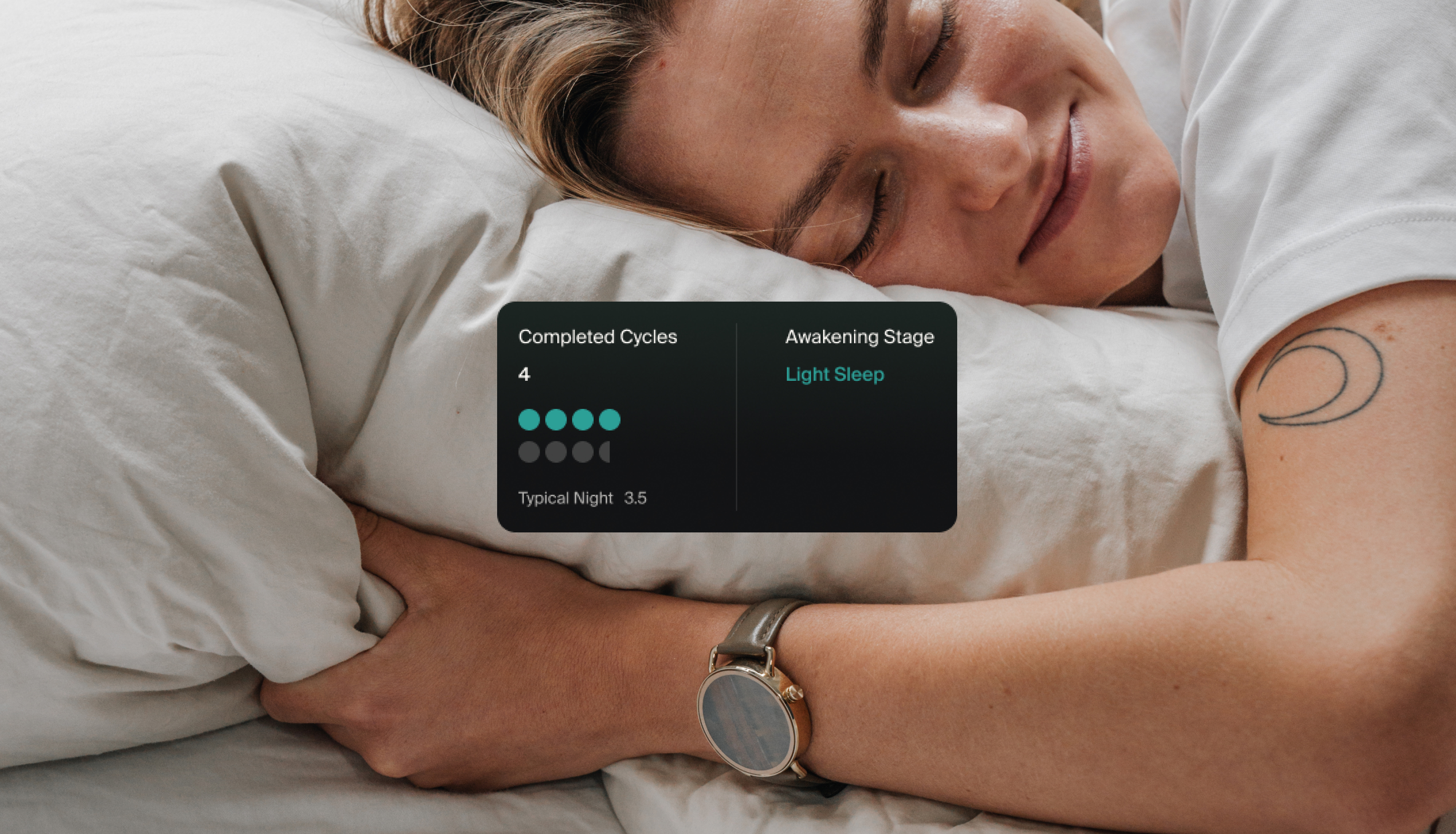 Smartwatches use sophisticated sensors to track various aspects of your sleep